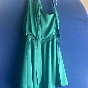 Romper style 1-piece skirt/1-shoulder top
